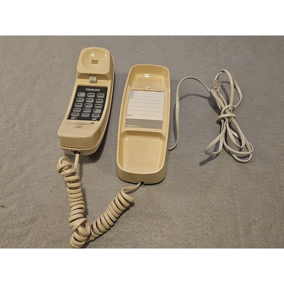 Lucent Technologies Telephone Trimline 210 Beige  Retro Landline Phone - Picture 1 of 6